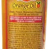 Orange oil bottle