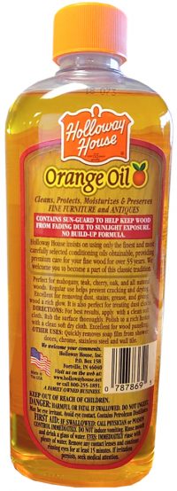 Orange oil bottle