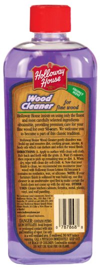 Wood cleaner bottle